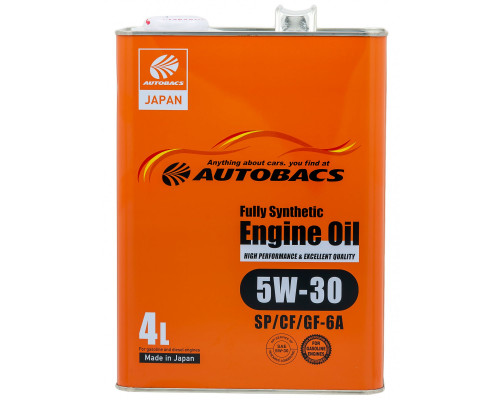 AUTOBACS ENGINE OIL Fully Synthetic  5W-30 SP/CF/GF-6A Масло моторное 4л.