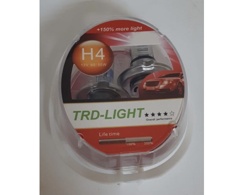 Набор галоген. ламп TRD-LIGHT +150 % H4 12V 60/55W комп. 2шт.