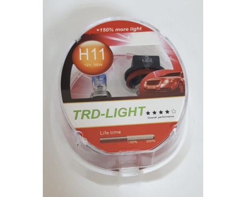 Набор галоген. ламп TRD-LIGHT +150 % H11 12V 55W комп. 2шт.