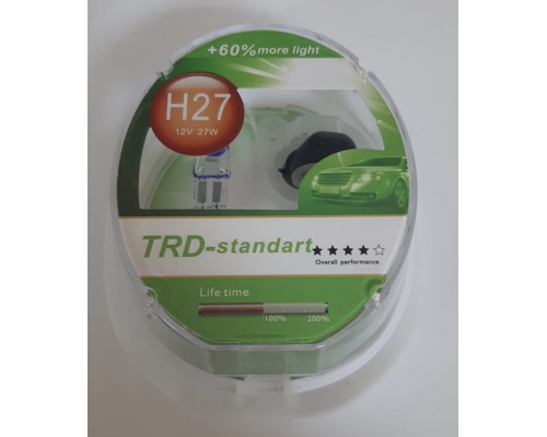 Набор галоген. ламп TRD (STANDART +60 %) H27 (881) 12V 27W комп. 2шт.