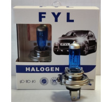 Набор галоген. ламп  "F Y L" BLUE (5000K) H4 12V 60/55W (эффект XENON) комп. 2шт.